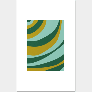 Curved stripes IV Posters and Art